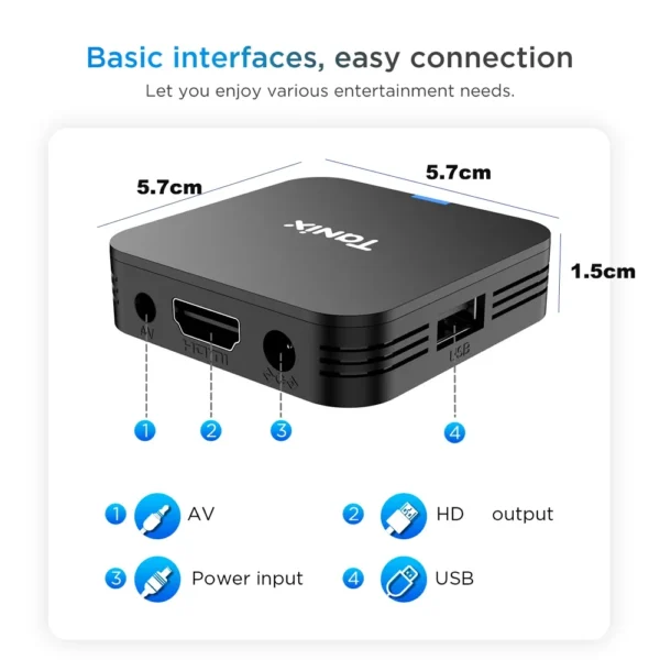 Tanix TX1 AllwinnerH313 Android10 Smart Home Theater TV Box 4K HDR 2.4G Wifi 2GB16GB Youtube Smart Mini Media Player Set Top Box - Image 5