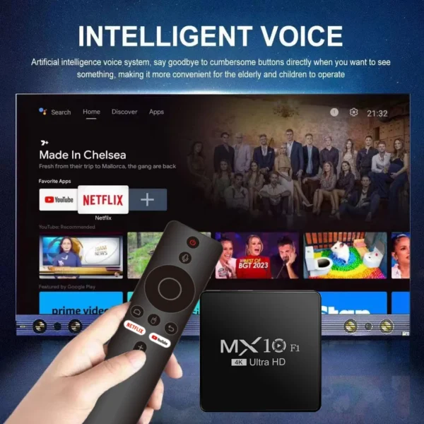 android tv box decoder 2024 4k android 13 mx10 f1 digital wholesale onn certificado smart android tv box - Image 4