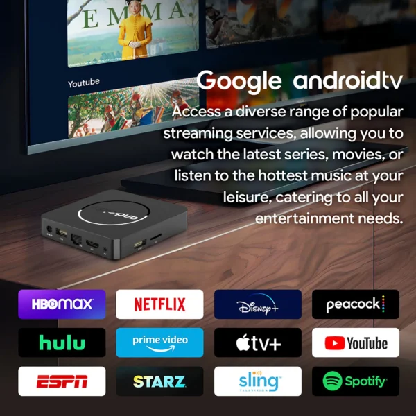 Android 13 4K HDR10+ Smart TV Box Allwinner H313 2GB16GB Dual Wifi BT5.0 Set Top Box Media Player Stereo Surround Q1 ATV - Image 3