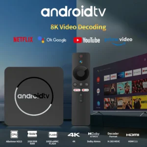 Android 13 4K HDR10+ Smart TV Box Allwinner H313 2GB16GB Dual Wifi BT5.0 Set Top Box Media Player Stereo Surround Q1 ATV